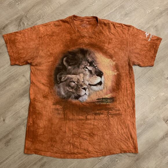 The Mountain Other - Vintage 2009 The Mountain Lions Big Cat Seaworld T-Shirt Men's 2XL XXL Orange